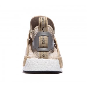 Adidas NMD XR1 Primeknit Trainer - Linen, Metallic Silver and Core Black